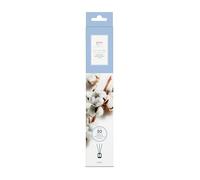 ipuro Essentials Scented Stick Cotton Fields - Ambientadores de habitación con aroma suave y polvo y un toque de vainilla - Varillas aromáticas de madera sin líquido - ambientador de habitación -