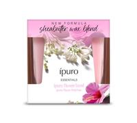 ipuro Essentials - Vela perfumada (125 g, aroma a flor de jazmín, violeta, mandarina, duración de 23 horas, larga duración, para salón, dormitorio