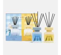ipuro - Juego de ambientadores Essentials de piña y tónico, 2 x 50 ml, juego de difusor con fragancias exóticas y aroma cítrico de ginebra tónica, aroma tropical y fresco para el salón, el baño