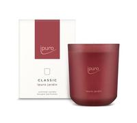 ipuro Vela aromática decorativa clásica Jardin | Vela perfumada en vaso con lima, bergamota, magnolia y rosa, aroma de clavel y ámbar, velas con aroma de larga duración, vela perfumada para