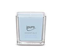 ipuro - Vela aromática decorativa ipuro cotton fields - Velas aromáticas minimalistas y puristas en vaso - Velas aromáticas intensas con notas de vainilla en polvo - Vela elegante de 125 g