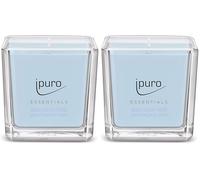 ipuro - Vela aromática decorativa ipuro cotton fields - Velas aromáticas minimalistas y puristas en vaso - Velas aromáticas intensas con notas de vainilla en polvo - Vela elegante de 125 g