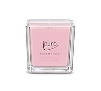 ipuro - Vela aromática decorativa Ipuro flower bowl - velas perfumadas minimalistas y puristas en vaso - velas aromáticas intensas con notas florales y vigorizantes - elegante vela de 125 g