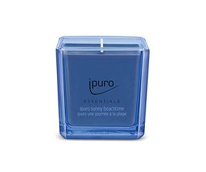 ipuro - Vela aromática decorativa Ipuro sunny beachtime - velas perfumadas minimalistas y puristas en vaso - velas aromáticas intensas con notas frescas y brillantes - elegante vela de 125 g