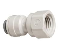 IPW Industries Inc - John Guest - Conector hembra de acetal de conexión rápida de 1/4 pulgadas OD / 1/4 pulgadas NPT - PI450822S