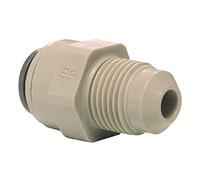 IPW Industries Inc - John Guest - Conector macho de acetal de conexión rápida de 3/8 pulgadas OD / 3/8 pulgadas MFL/individual (PI0112F6S)