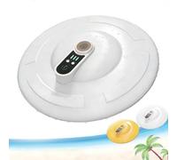 IPX7 Floating & Rechargeable Bait Bucket Aerator, Bait Bucket with Aerator, Portable Waterproof Aquarium Inflator for Live Minnows (White,1PC)