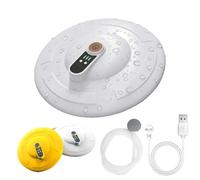 IPX7 Floating & Rechargeable Bait Bucket Aerator, Rechargeable Portable Oxygen Pump for Bait Bucket, Portable Channel Aquarium Aerator & Inflator, Aerators for Baits Buckets (White)