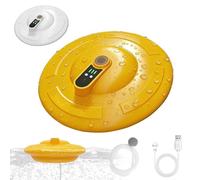 IPX7 Floating & Rechargeable Bait Bucket Aerator, Rechargeable Portable Oxygen Pump for Bait Bucket, Quite Water Aerator for Live Bait, Fishing Bubbler, Aerator for Bait Bucket (Yellow)