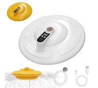 IPX7 Floating & Rechargeable Bait Bucket Aerator, Rechargeable Portable Oxygen Pump for Bait Bucket, Quite Water Aerator for Live Bait, Fishing Bubbler, Aerator for Bait Bucket (White)