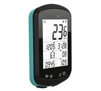 IPX7 impermeable GPS bicicleta computadora BB18 velocímetro inalámbrico odómetro for bicicleta de carretera MTB (azul pavo real, gris ágata)(Peacock Blue C/S HR)