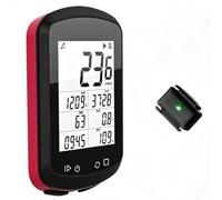 IPX7 impermeable GPS bicicleta ordenador BB18 velocímetro inalámbrico odómetro for bicicleta de carretera MTB(BB18-RED-SC)