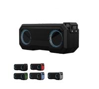 IPX7 Waterproof, Dustproof and Shockproof Bluetooth Speaker Dual Drive Portable Home Wireless AudioBlack
