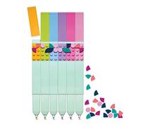 IQ Juego de 6 marcadores de Lego Dots para niños, cumpleaños para niños Que aman los Juguetes creativos y los Juegos de Manualidades caseros.
