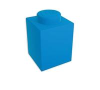 IQ LEGO Iconic Luz Nocturna 1x1 Silicona Brick LED - Azul - Con cambio automático de 8 colores y bloqueo manual de colores (3 pilas AAA incluidas) - Dimensiones: 116 mm de altura x 78 mm de ancho.
