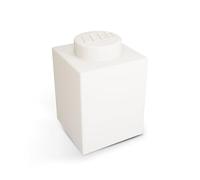IQ LEGO Iconic Luz Nocturna 1x1 Silicona Brick LED - Blanco - Con cambio automático de 8 colores y bloqueo manual de colores (3 pilas AAA incluidas) - Dimensiones: 116 mm de altura x 78 mm de ancho.