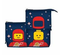 IQ LEGO Minifigures - Estuche desplegable para lápices, diseño de hombre espacial rojo (53434)