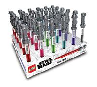 Iq lego star wars - bolígrafo de gel con sable de luz, paquete de 36