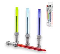 IQ LEGO Star Wars - Juego de bolígrafos de gel con sable de luz, paquete de 4 bolígrafos de gel (52875A)