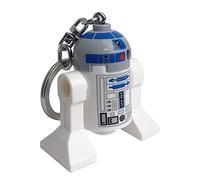 IQ Lego Star Wars R2D2 Llavero Linterna LED Juguetes de Regalo para niños - Figura de 76 mm de Altura (KE100H) - 2 Pilas CR2025 Incluidas