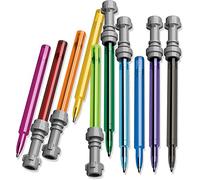 IQ Papelería LEGO Star Wars: Bolígrafo de gel con forma de sable láser, paquete de 10 - edición multicolor Cap-Off