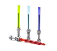 IQ Papelería LEGO Star Wars: Bolígrafo de gel con forma de sable láser, paquete de 4 - edición multicolor Cap-Off