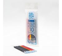 IQ - Recambios para bolígrafos de gel, paquete de 10, compatibles con bolígrafos de gel Lego