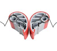 IQ-Tools PET0181 - Juego de mordazas de repuesto para soporte de placas (rojo, 1 par, compatible con soportes de placas "Confort", para diferentes materiales, fuerza de sujeción ajustable)