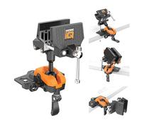 IQ Vise - Tornillo de banco articulado de 360° hecho de acero y aluminio fundido con bola de bloqueo de 8 posiciones y zócalo | Tornillo de banco para carpintería maneja hasta 130 pies-libras de par |