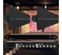 IqdZynx Distribución de Antena UHF de Calidad en Vivo con amplificación Natural, enrutamiento de 8 Canales para espectáculos de DJ, Teatro, Bodas