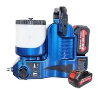 IqdZynx Pistola de Pintura airless sin Cables 21V con de cinturón, Manguera Alta presión 1,8 m, 6 velocidades, para Paredes y Muebles DIY 1BAT