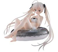 IQITOYS Figura de anime Yosuga no Sora de Kasugano Sora de 10 cm, base de anillo de natación, modelo de escritorio, bonita decoración, material de PVC, regalos para amigos y fans