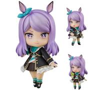 IQITOYS Figura de Mejiro McQueen de 10 cm, diseño de barco dorado y Riceshower, figura de anime de Derby, modelo móvil, decoración de escritorio, material de PVC, regalo para fanáticos (Mejiro McQueen