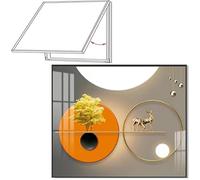 IQOAIJ Tapa Contador Moderno Sencillo Medidores Eléctricos Decorativos, Fácil De Colgar Y Desmontable Caja Eléctrica Cubierta/Pintura Decorativa De Cajas,08,55X45