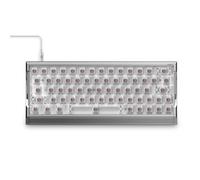 IQUNIX EV63 Teclado de juego magnético efecto Hall 60% | gatillo rápido, activación ajustable para jugadores FPS, cambio rápido, SOCD, RGB, carcasa completa de aluminio (lámina plateada)