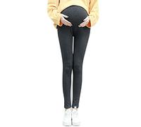 IQYU Pantalones térmicos para maternidad de invierno, térmicos, de algodón para maternidad, mallas térmicas para embarazadas, suaves, opacos, de embarazo, de maternidad, a, XL