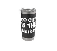 Ir a llorar en el Walk-In - Divertido chef cocinero entusiasta de cocina Vaso térmico de acero inoxidable de doble pared