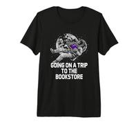 IR de Viaje a la librería Humor de ratón de Biblioteca Divertido Camiseta Premium