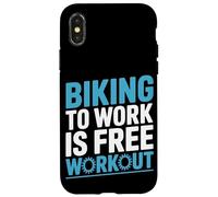 Ir en bicicleta al trabajo es un entrenamiento gratuito en bicicleta Carcasa para iPhone X/XS