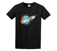 IR Logo Gerry Anderson Sylvia Anderson International Rescue T-Shirt Graphic tee Printed Top Mens Black Shirt L
