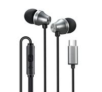 iRAG A101C - Auriculares USB C con micrófono - Auriculares con Cable Tipo C para Samsung Galaxy, Google Pixel y la mayoría de Dispositivos USB C (Gun Metal)