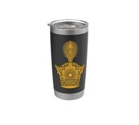Irán Corona Imperial Histórica Iraní Real Shahanshahi Taj Vaso térmico de acero inoxidable de doble pared