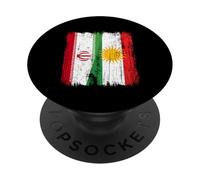 Irán Kurdistán Media Bandera Iraní Kurdo Heritage Jersey PopSockets PopGrip Adhesivo