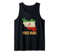 Irán Libre - Bandera de Libertad de Paz y Esperanza Camiseta sin Mangas