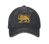Iran Lion Casual Baseball Bonnet para Hombre, Gimnasio primaveral al Aire Libre, Gorra de Camionero Vintage con Visera Solar