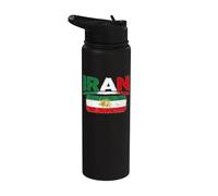Iran Lion Sun Flag,Iran,Persian,Flag of Iran Men Women Stainless Steel Insulated Water Bottle