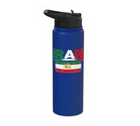 Iran Lion Sun Flag,Iran,Persian,Flag of Iran Men Women Stainless Steel Insulated Water Bottle