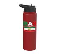 Iran Lion Sun Flag,Iran,Persian,Flag of Iran Men Women Stainless Steel Insulated Water Bottle