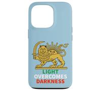 Irán Luz Supera Oscuridad León y Sol Shiro Khorshid Carcasa para iPhone 13 Pro