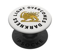 Irán Shiro Khorshid Luz Supera Oscuridad León y Sol PopSockets PopGrip Adhesivo